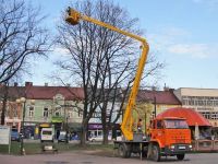 Zdjęcie zwyżki podczas pracy